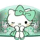 Free play online Mint Green Kitty Bowknot Theme APK