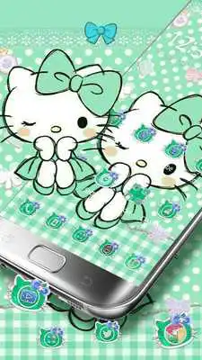 Play Mint Green Kitty Bowknot Theme