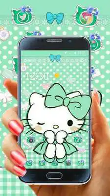 Play Mint Green Kitty Bowknot Theme