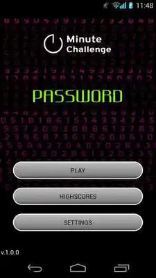 Play Minute Challenge: 1.Password