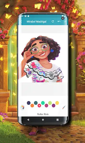 Play Mirabel Madrigal Coloring Game as an online game Mirabel Madrigal Coloring Game with UptoPlay
