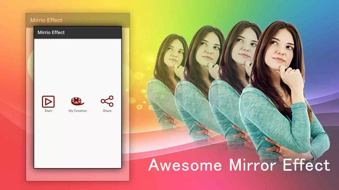 Play Mirror Effect - Mirror magic and background change