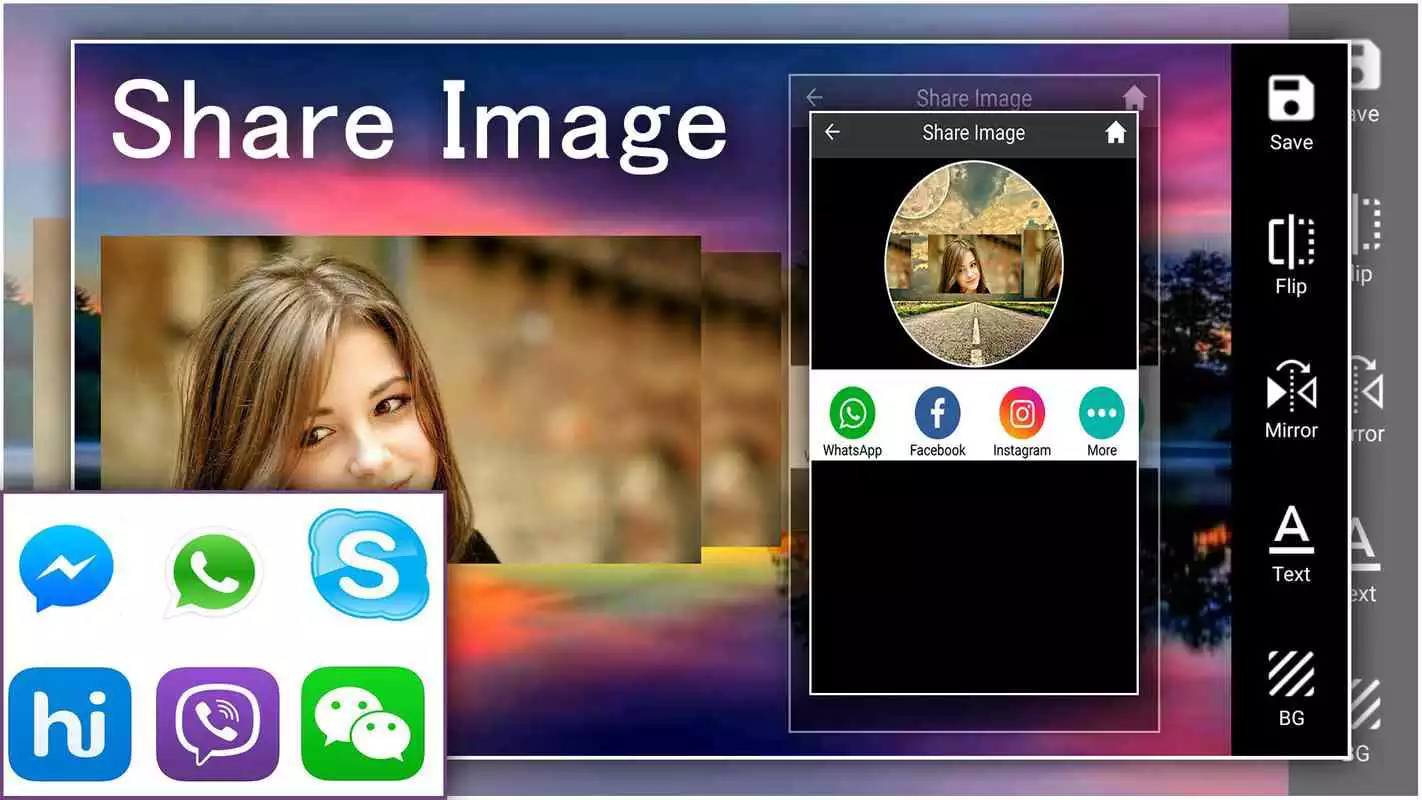 Play Mirror Effect - Mirror magic and background change