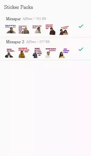 Play APK Mirzapur : Stickers for WhatsApp  and enjoy Mirzapur : Stickers for WhatsApp with UptoPlay com.ajflims.stickercollection