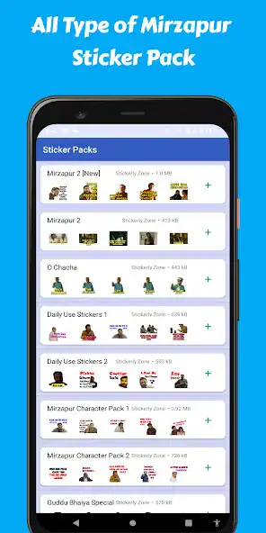 Play Mirzapur-WA Sticker  and enjoy Mirzapur-WA Sticker with UptoPlay