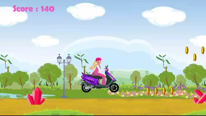 Play Miss Barbie Scooter Ride