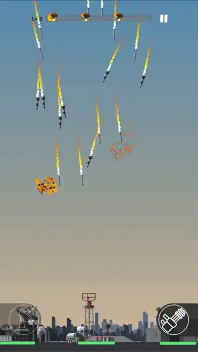 Play Missile Defence as an online game Missile Defence with UptoPlay