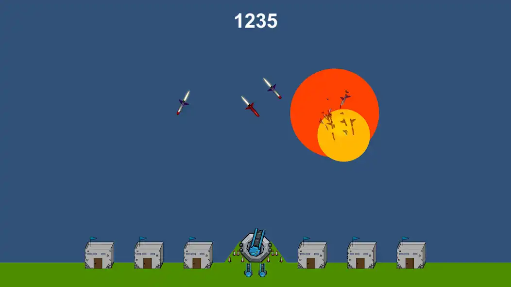 Play Missile Invaders as an online game Missile Invaders with UptoPlay
