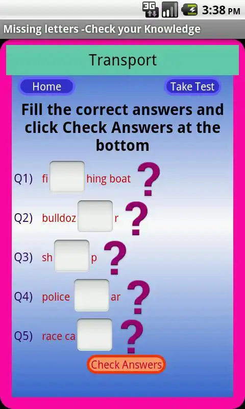 Play Missing Letters - Lite