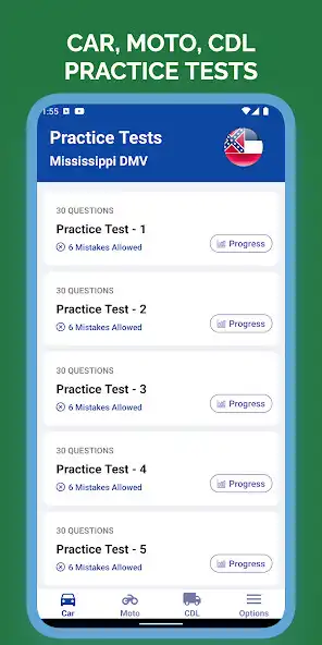 Play Mississippi MS DMV Permit Test  and enjoy Mississippi MS DMV Permit Test with UptoPlay