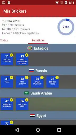 Play APK Mis Stickers - Control Album Rusia 2018  and enjoy Mis Stickers - Control Album Rusia 2018 with UptoPlay com.app.egi.mycollection
