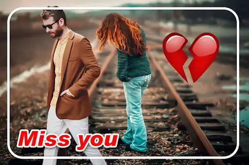 Play Miss You Cut Paste photo Frame as an online game Miss You Cut Paste photo Frame with UptoPlay