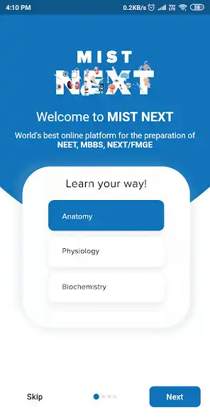 Play MIST NEXT - MBBS, FMGE, NEET P as an online game MIST NEXT - MBBS, FMGE, NEET P with UptoPlay
