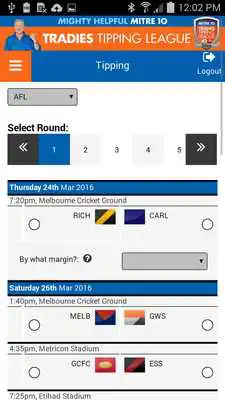 Play Mitre 10 Footy Tipping