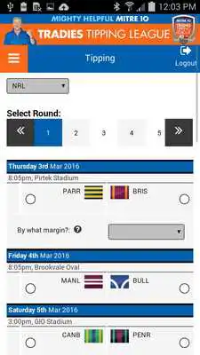 Play Mitre 10 Footy Tipping