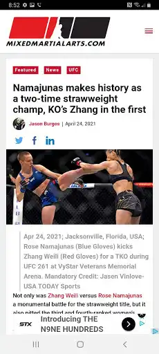 Play MixedMartialArts.com as an online game MixedMartialArts.com with UptoPlay