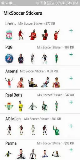 Play MixSoccer Sticker as an online game MixSoccer Sticker with UptoPlay
