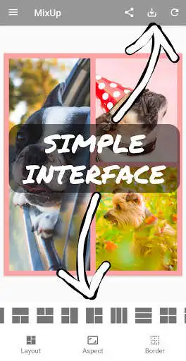 Play MixUp - A Simple Collage Maker as an online game MixUp - A Simple Collage Maker with UptoPlay