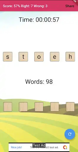 Play MixWords as an online game MixWords with UptoPlay