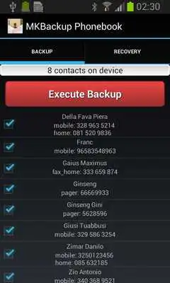 Play MKBackup Phonebook