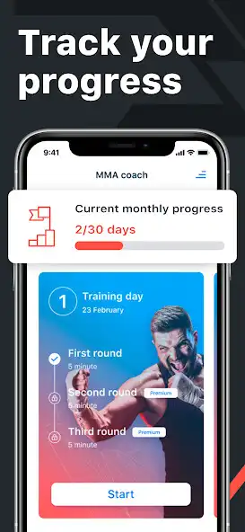 Play MMA coach: home workout plan as an online game MMA coach: home workout plan with UptoPlay