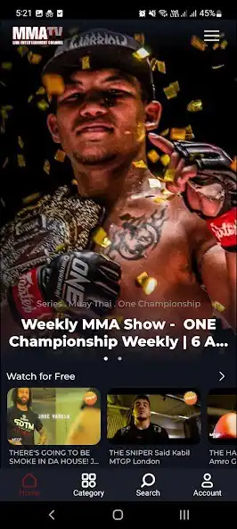 Play MMA TV as an online game MMA TV with UptoPlay