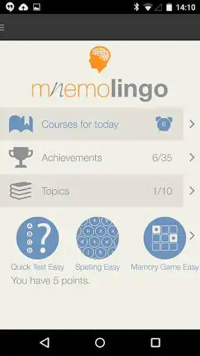 Play MnemoLingo - The Word Trainer as an online game MnemoLingo - The Word Trainer with UptoPlay