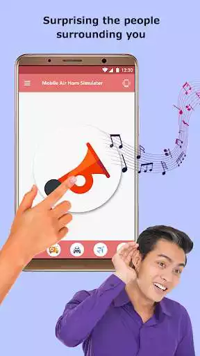 Play Mobile Air Horn Simulator  and enjoy Mobile Air Horn Simulator with UptoPlay