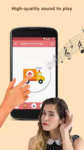 Play Mobile Air Horn Simulator as an online game Mobile Air Horn Simulator with UptoPlay