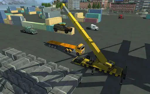 Play Mobile Crane Simulator as an online game Mobile Crane Simulator with UptoPlay