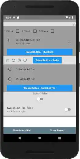 Play Mobile Flutter widgets as an online game Mobile Flutter widgets with UptoPlay