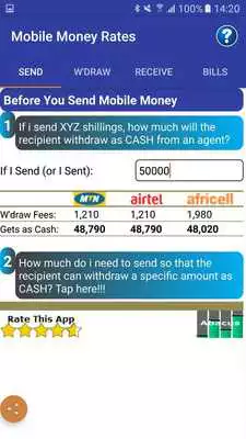 Play Mobile Money Rates Calculator