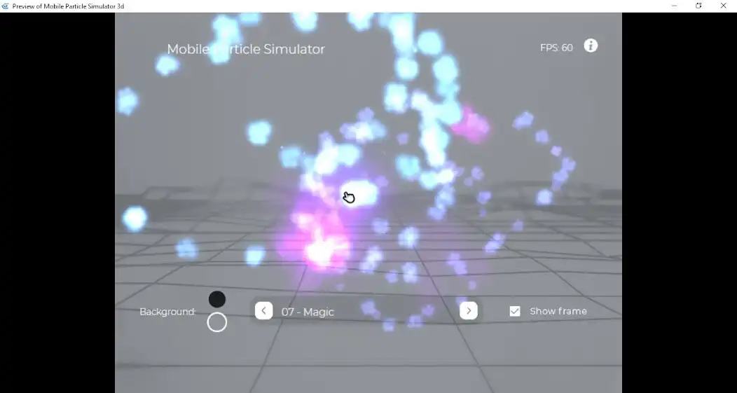 Play Mobile Particle Simulator 3d as an online game Mobile Particle Simulator 3d with UptoPlay