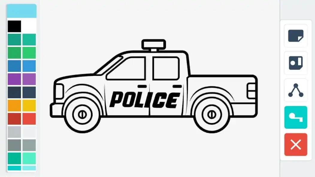 Play Mobil Polisi Mewarnai as an online game Mobil Polisi Mewarnai with UptoPlay
