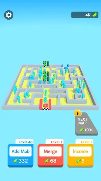Play Mob Maze ASMR as an online game Mob Maze ASMR with UptoPlay