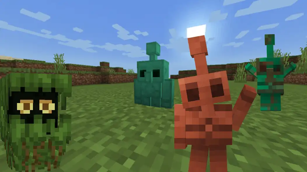 Play Mobs Copper Golem for MCPE  and enjoy Mobs Copper Golem for MCPE with UptoPlay