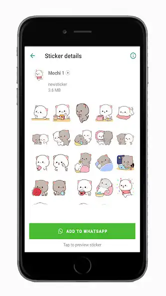 Play Mochi Cat WAStickerApps as an online game Mochi Cat WAStickerApps with UptoPlay