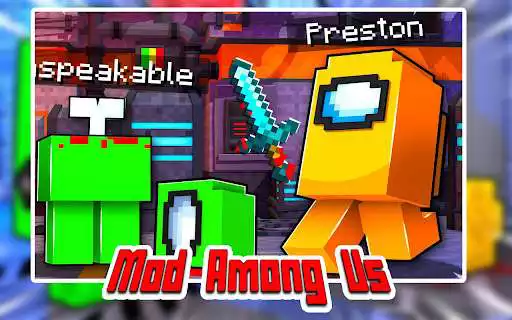 Play Mod Among Us Impostor Skins MCPE 2021 as an online game Mod Among Us Impostor Skins MCPE 2021 with UptoPlay