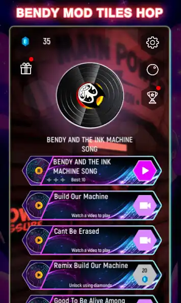 Play Mod Bendy FNF Mod Tiles Hop  and enjoy Mod Bendy FNF Mod Tiles Hop with UptoPlay