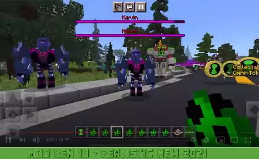 Play Mod Ben V4 Alien MCPE - addon skin 2021 as an online game Mod Ben V4 Alien MCPE - addon skin 2021 with UptoPlay