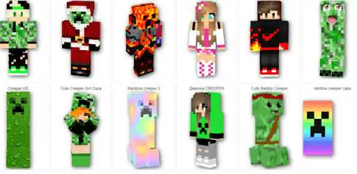 Play Mod Creeper green Skin for :minecraftpe Addon Maps  and enjoy Mod Creeper green Skin for :minecraftpe Addon Maps with UptoPlay
