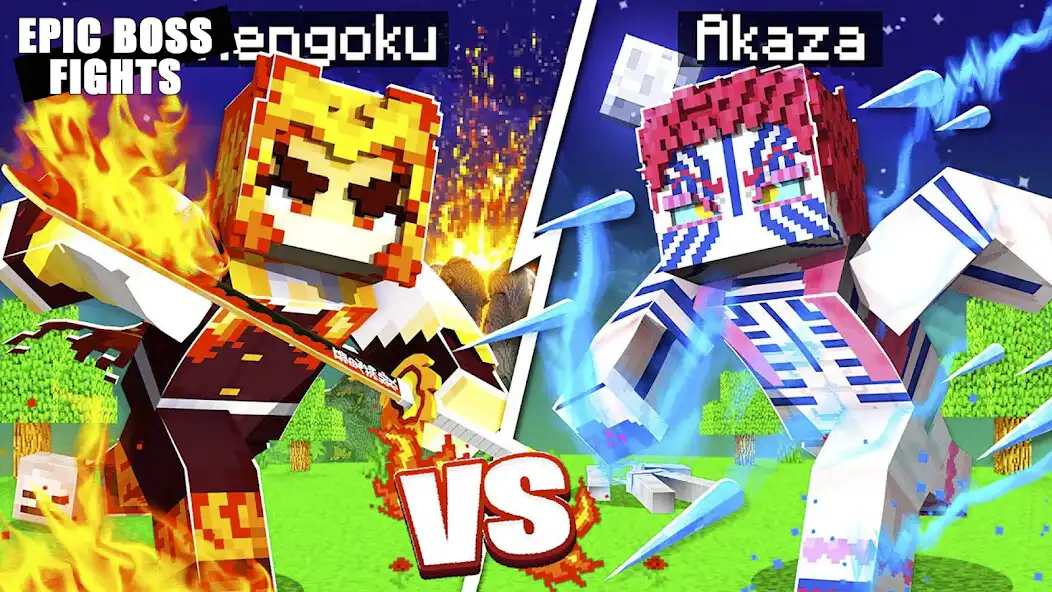 Play Mod Demon Slayer Minecraft PE as an online game Mod Demon Slayer Minecraft PE with UptoPlay