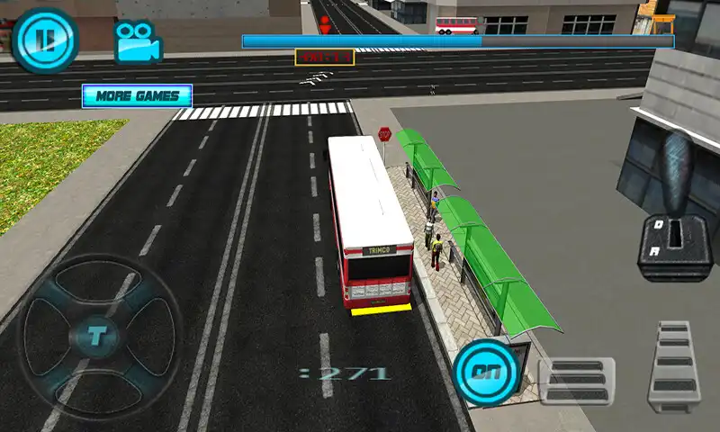 Play Modern 3D Sim Bus Driver as an online game Modern 3D Sim Bus Driver with UptoPlay