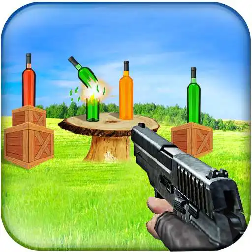 Free play online Modern bottle shooting Smash hero 3d game  APK