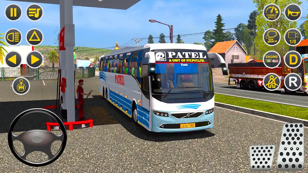 Play Modern Bus Public Transport 3D as an online game Modern Bus Public Transport 3D with UptoPlay