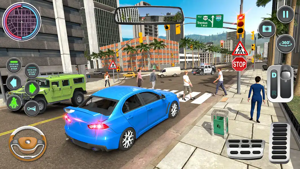 Play Modern Car Driving School Game as an online game Modern Car Driving School Game with UptoPlay