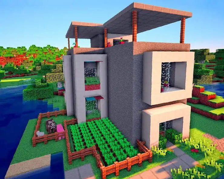 Play Modern House Mod as an online game Modern House Mod with UptoPlay