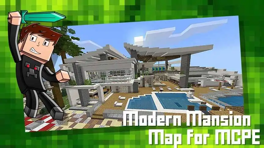 Play Modern Mansion Map for MCPE  and enjoy Modern Mansion Map for MCPE with UptoPlay