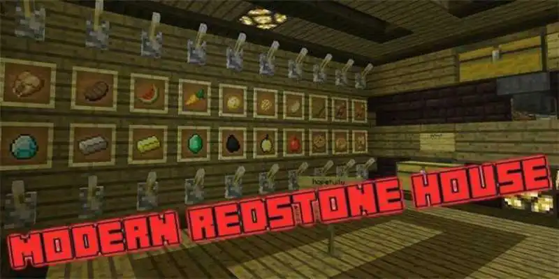 Play Modern Mansion Redstone MAP For MCPE