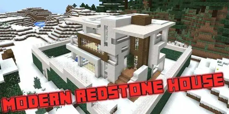 Play Modern Mansion Redstone MAP For MCPE